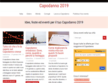 Tablet Screenshot of eventicapodanno.com
